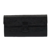Louis Vuitton Rouleau Black Leather Clutch Bag (Authentic Pre-Loved)