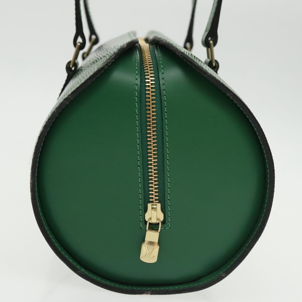 Louis Vuitton Soufflot Green Leather Handbag (Pre-Owned)