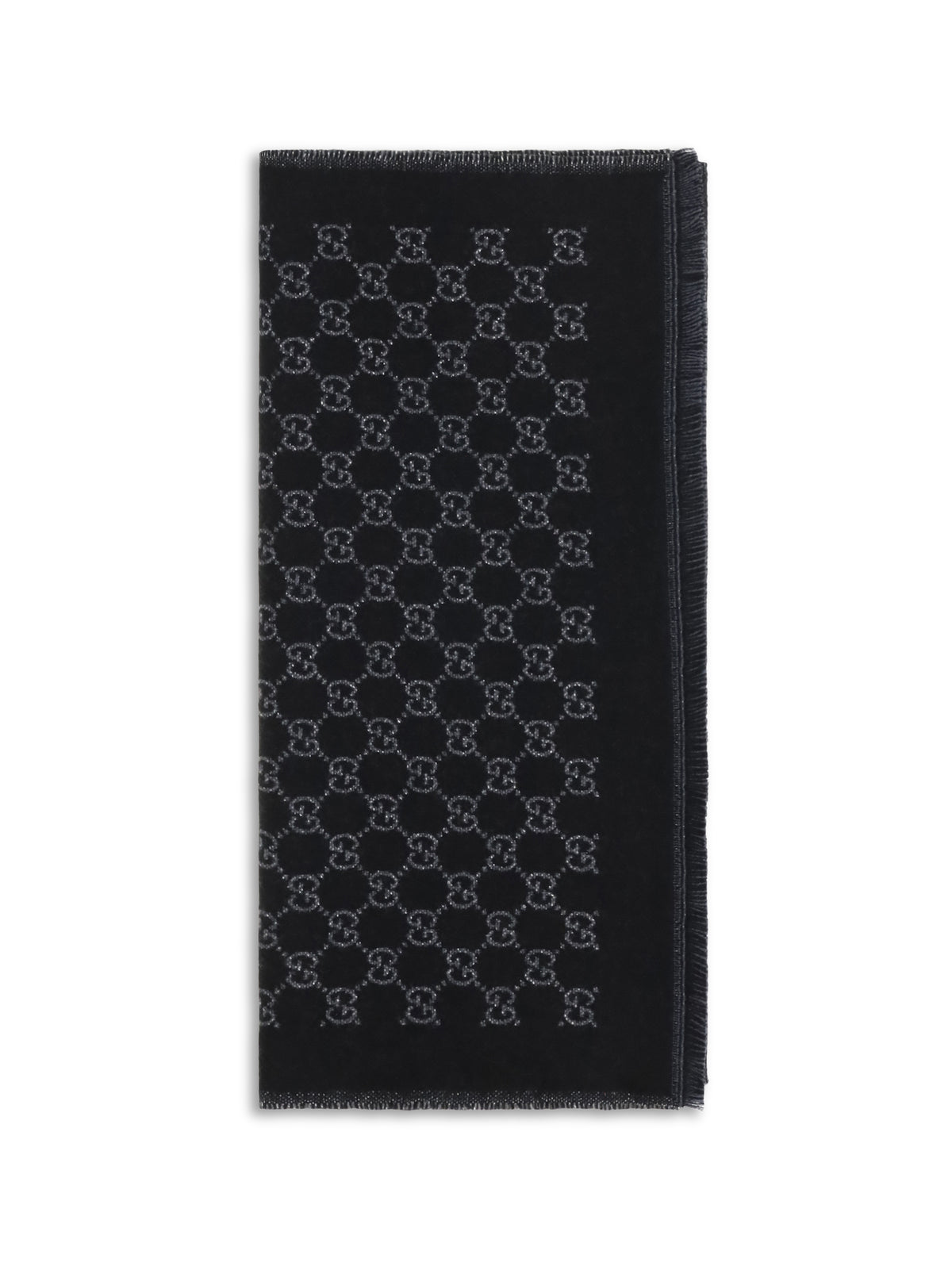 Gucci Women Miss Stenny Gg Monogram Wool Scarf