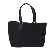 Gucci Gg Canvas Black Canvas Tote Bag (Pre-Owned) OS Black
