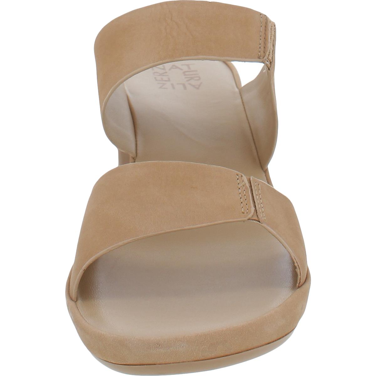 Genn-Whirl Womens Leather Slip On Heels