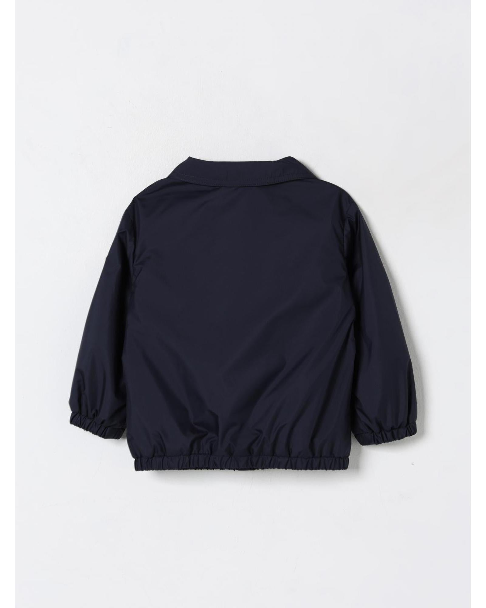 Moncler Kids Lightweight Collared Jacket Blue