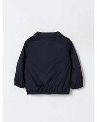 Moncler Kids Lightweight Collared Jacket Blue