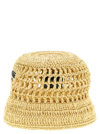 PRADA Prada Women Crochet Logo Bucket Hat