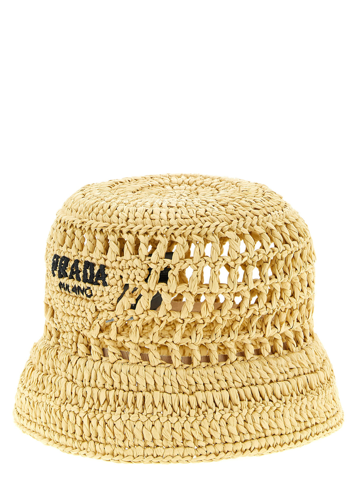 PRADA Prada Women Crochet Logo Bucket Hat