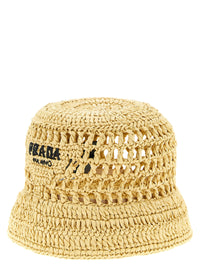 PRADA Prada Women Crochet Logo Bucket Hat