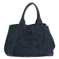 Prada Canapa Blue Denim - Jeans Tote Bag (Pre-Owned)