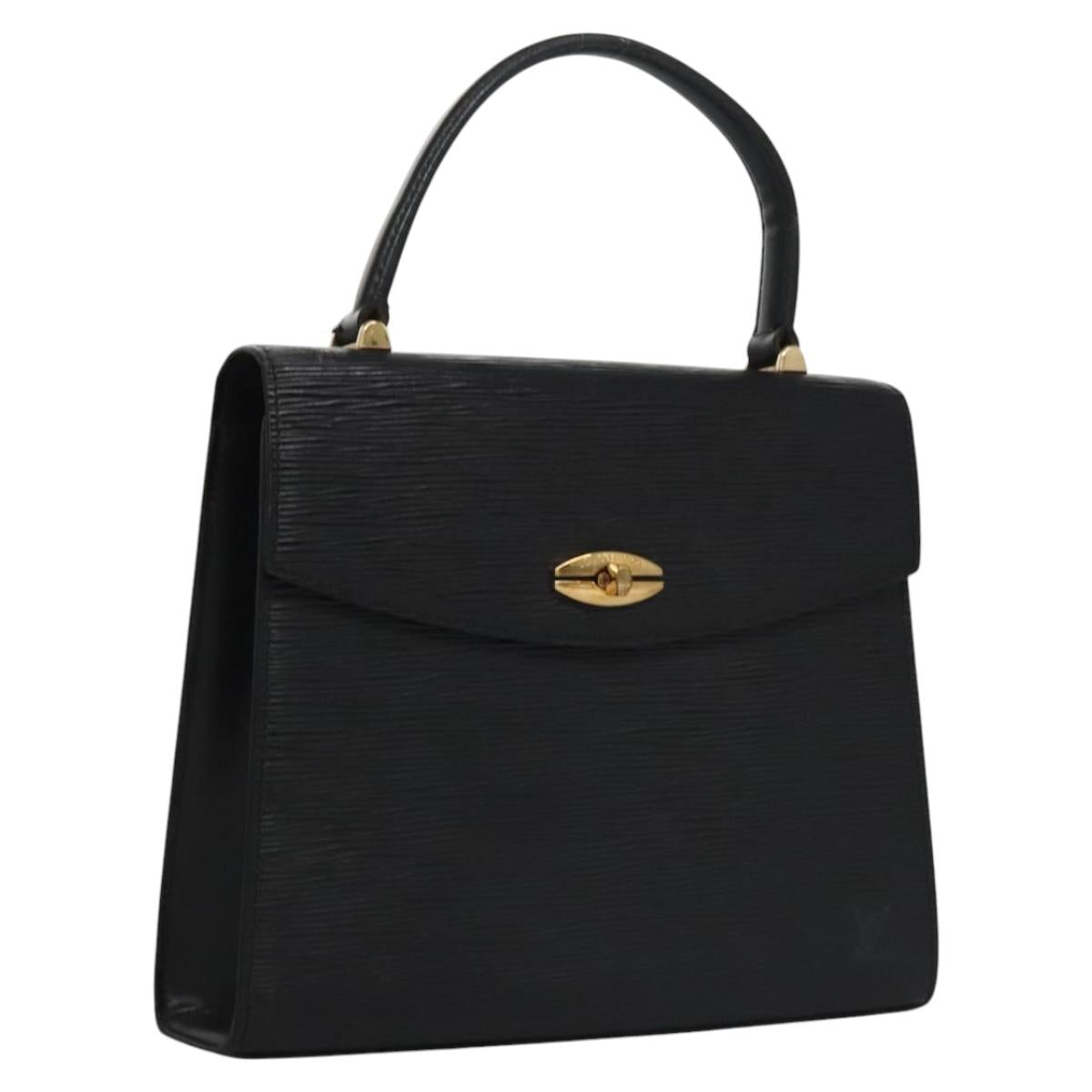 Louis Vuitton Malesherbes Black Leather Handbag (Pre-Owned)