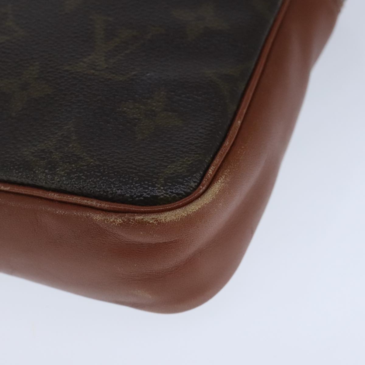 Louis Vuitton Marly Dragonne Brown Canvas Clutch Bag (Pre-Owned)