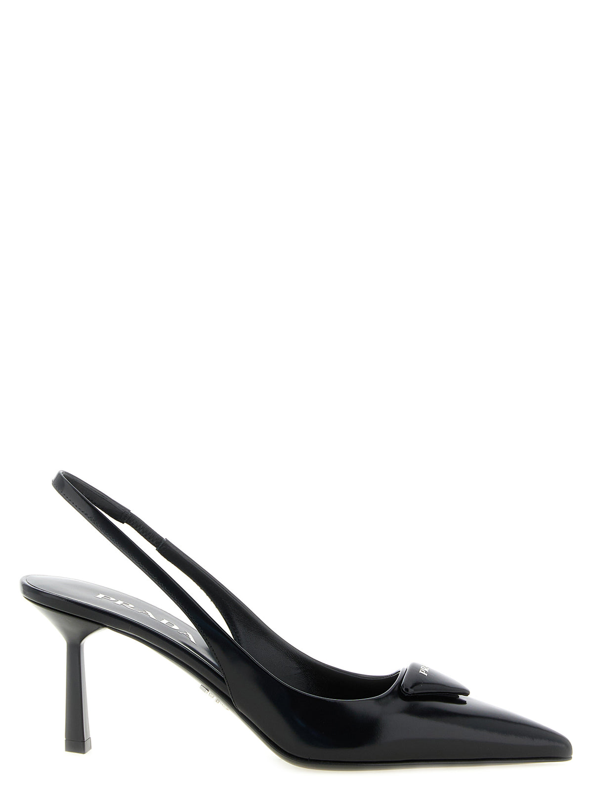 Prada Women Brushed Leather Slingback