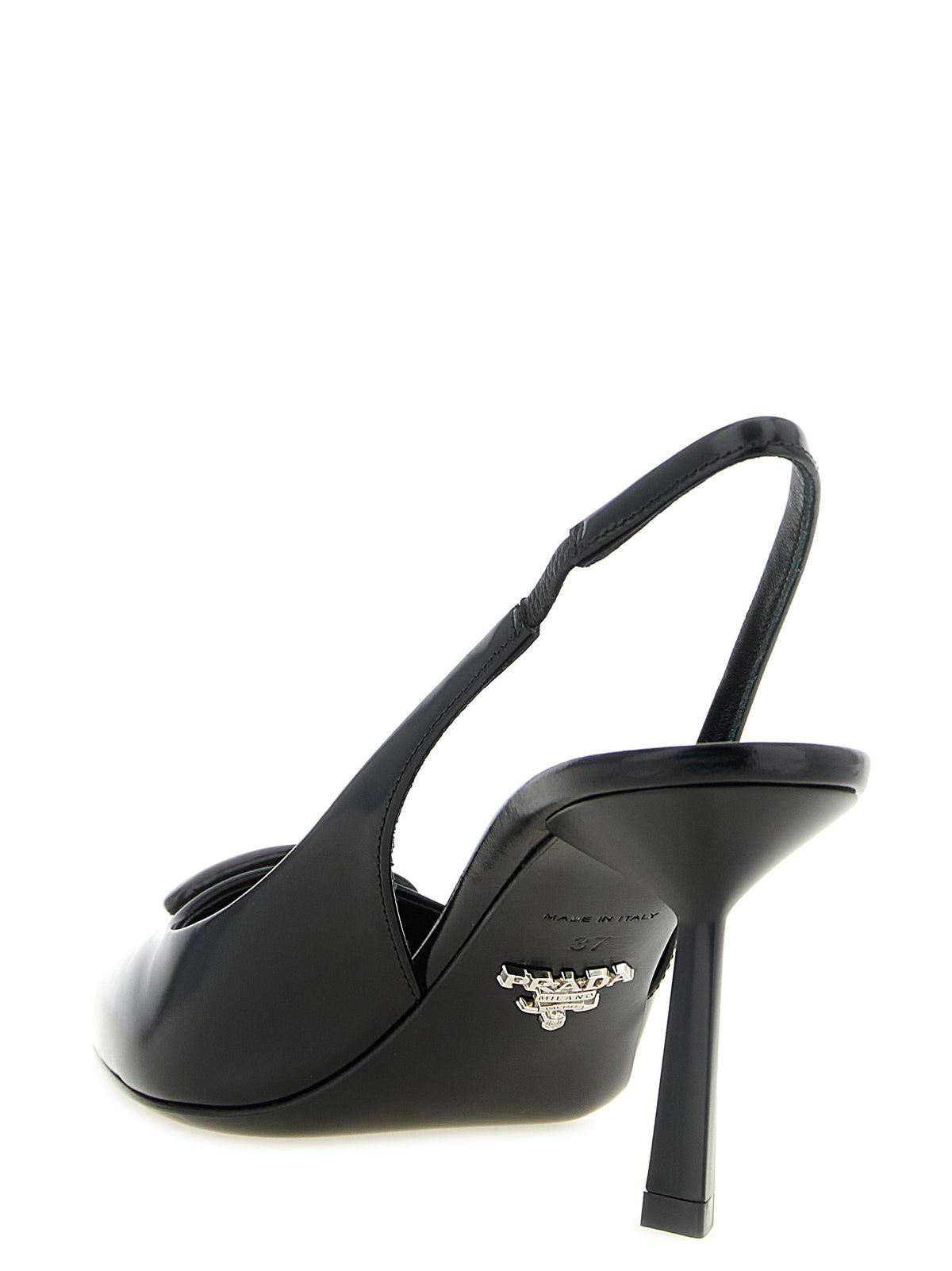 Prada Women Brushed Leather Slingback