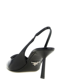 Prada Women Brushed Leather Slingback