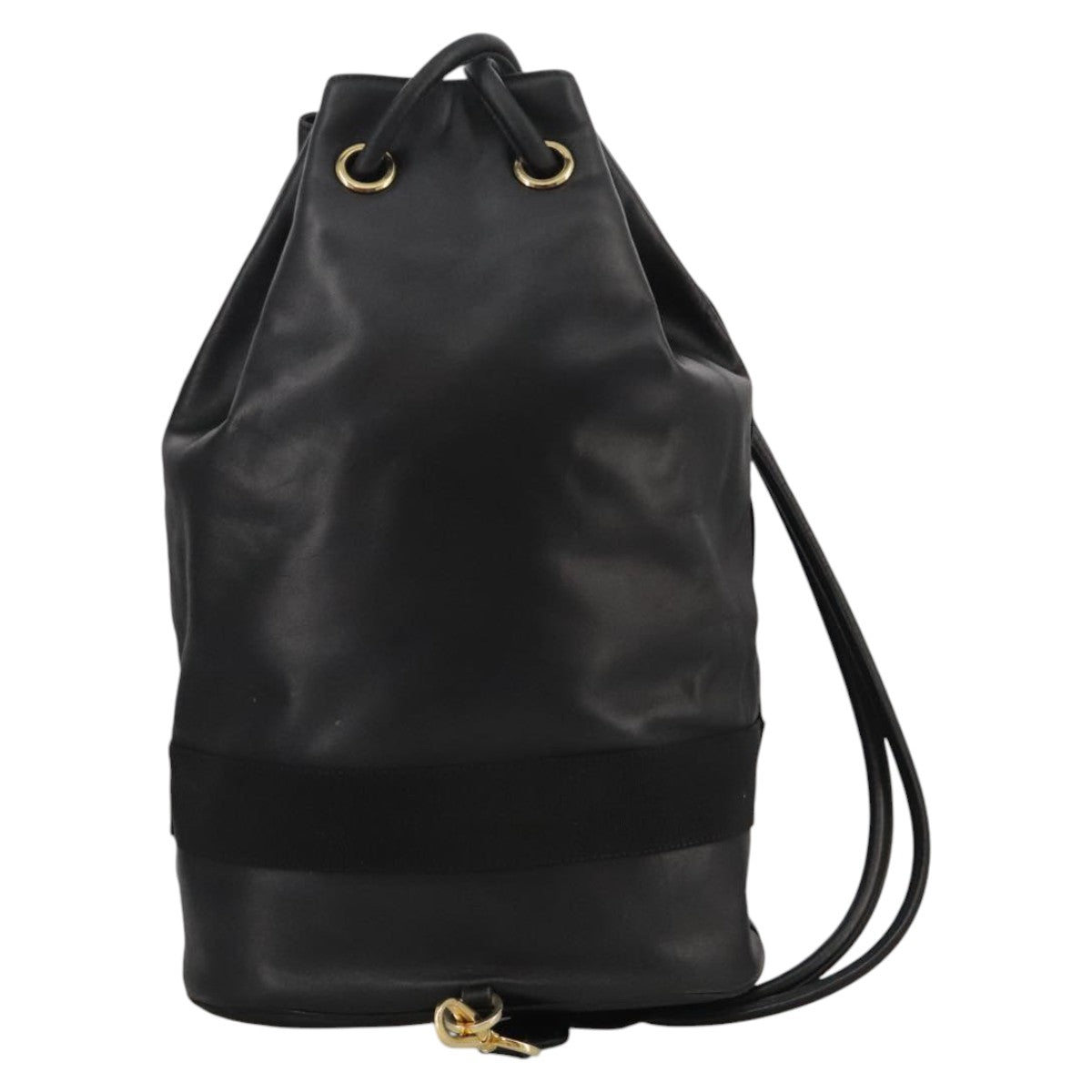 Salvatore Ferragamo Vara Black Leather Shoulder Bag (Pre-Owned)