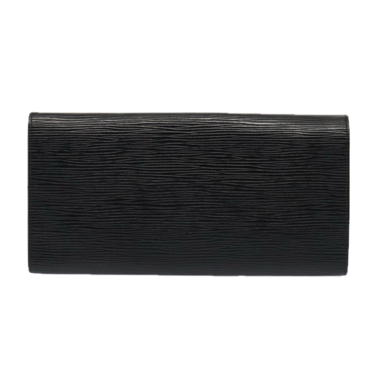 Louis Vuitton Rouleau Black Leather Clutch Bag (Authentic Pre-Loved)