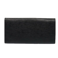 Louis Vuitton Rouleau Black Leather Clutch Bag (Authentic Pre-Loved)