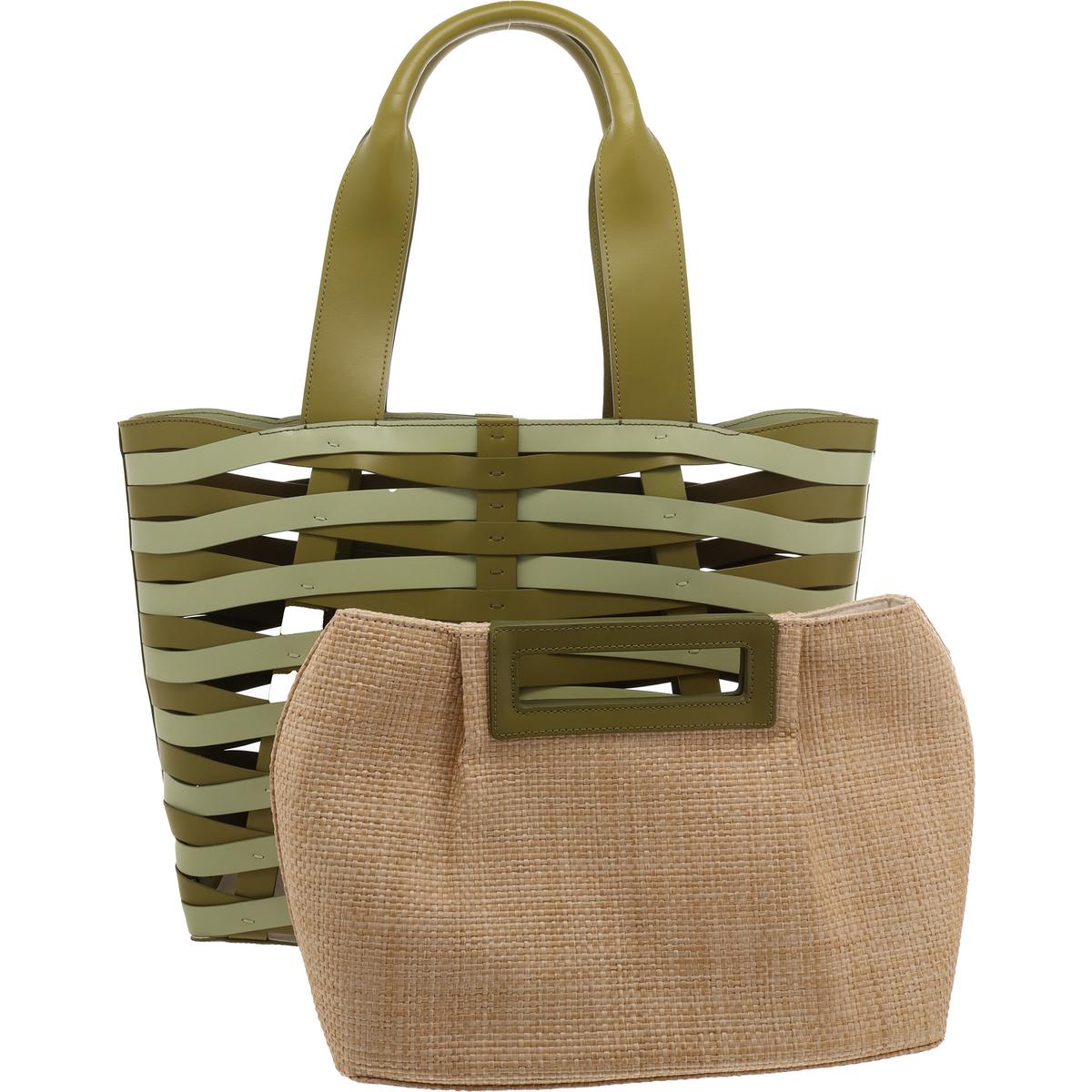 Cecil Womens Unlined Leather Tote Handbag