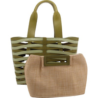 Cecil Womens Unlined Leather Tote Handbag