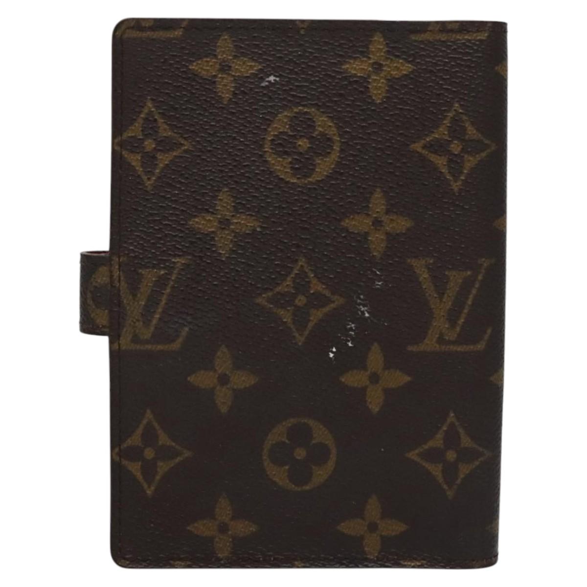 Louis Vuitton Couverture Agenda Fonctionnel Pm Brown Canvas Wallet  (Pre-Owned)
