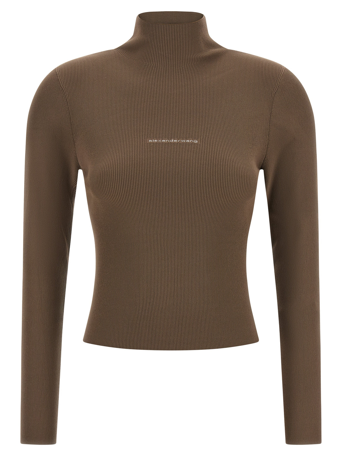 Alexander Wang Women Logo Ribbed Sweater