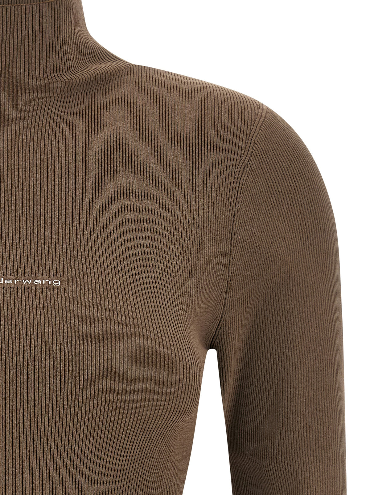 Alexander Wang Women Logo Ribbed Sweater