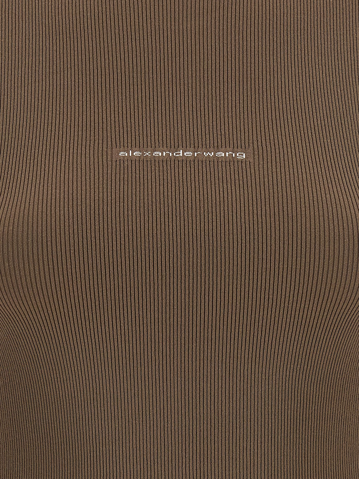 Alexander Wang Women Logo Ribbed Sweater