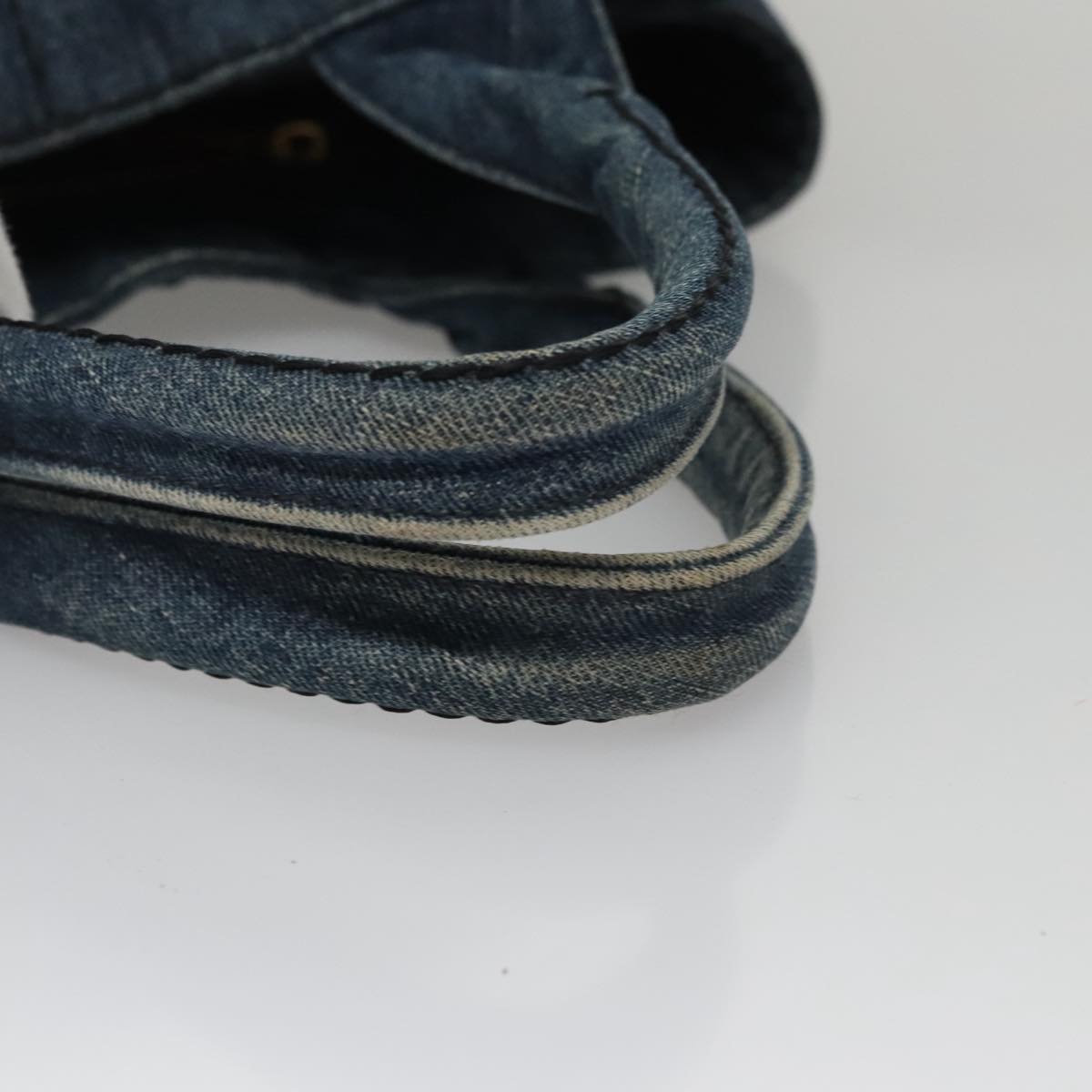 Prada Canapa Blue Denim - Jeans Tote Bag (Pre-Owned)