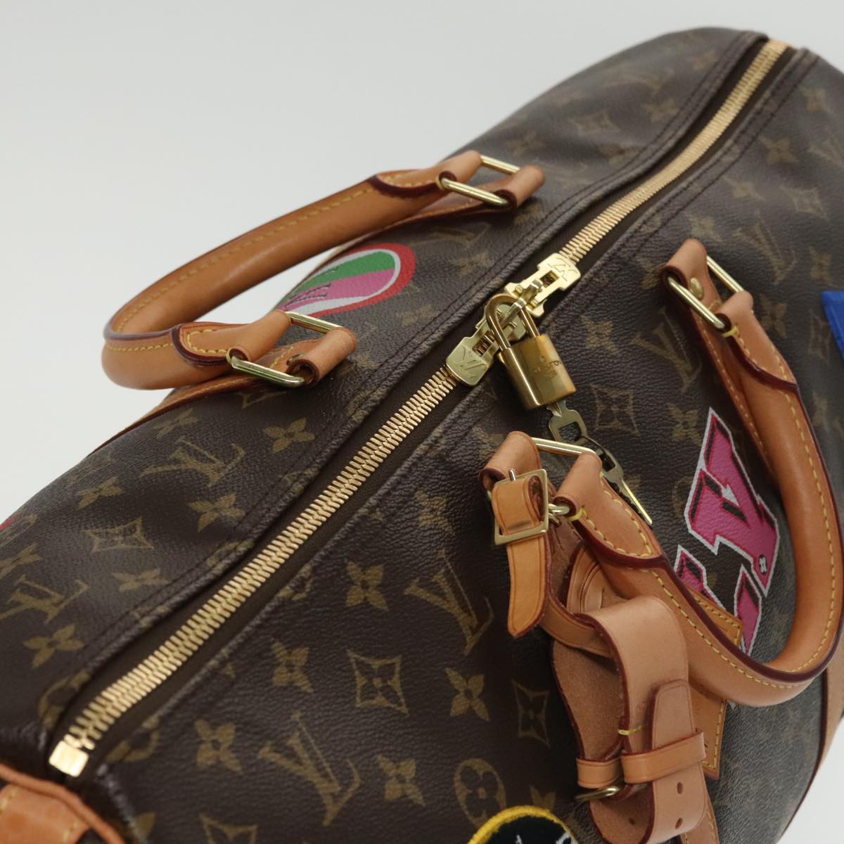 Louis Vuitton Keepall Bandouliere 50 Brown Canvas Travel Bag (Pre-Owned)