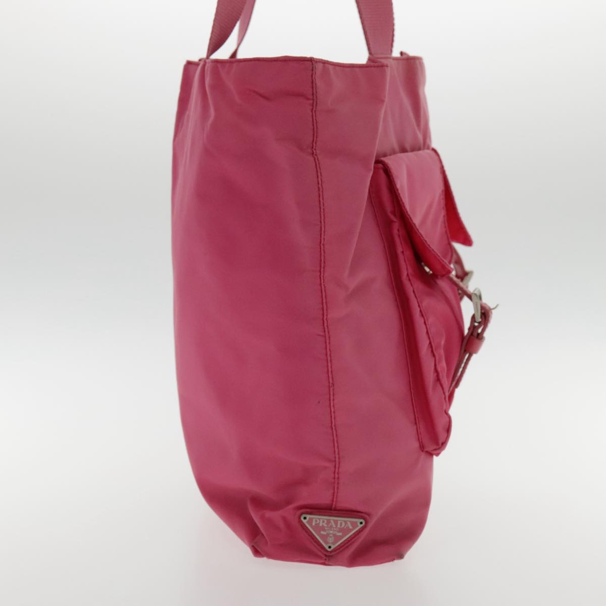Prada Tessuto Pink Synthetic Tote Bag (Pre-Owned)