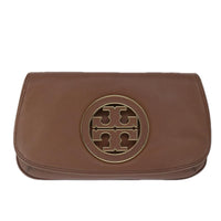Tory Burch Brown Leather Shoulder Bag (Pre-Owned) OS Brown