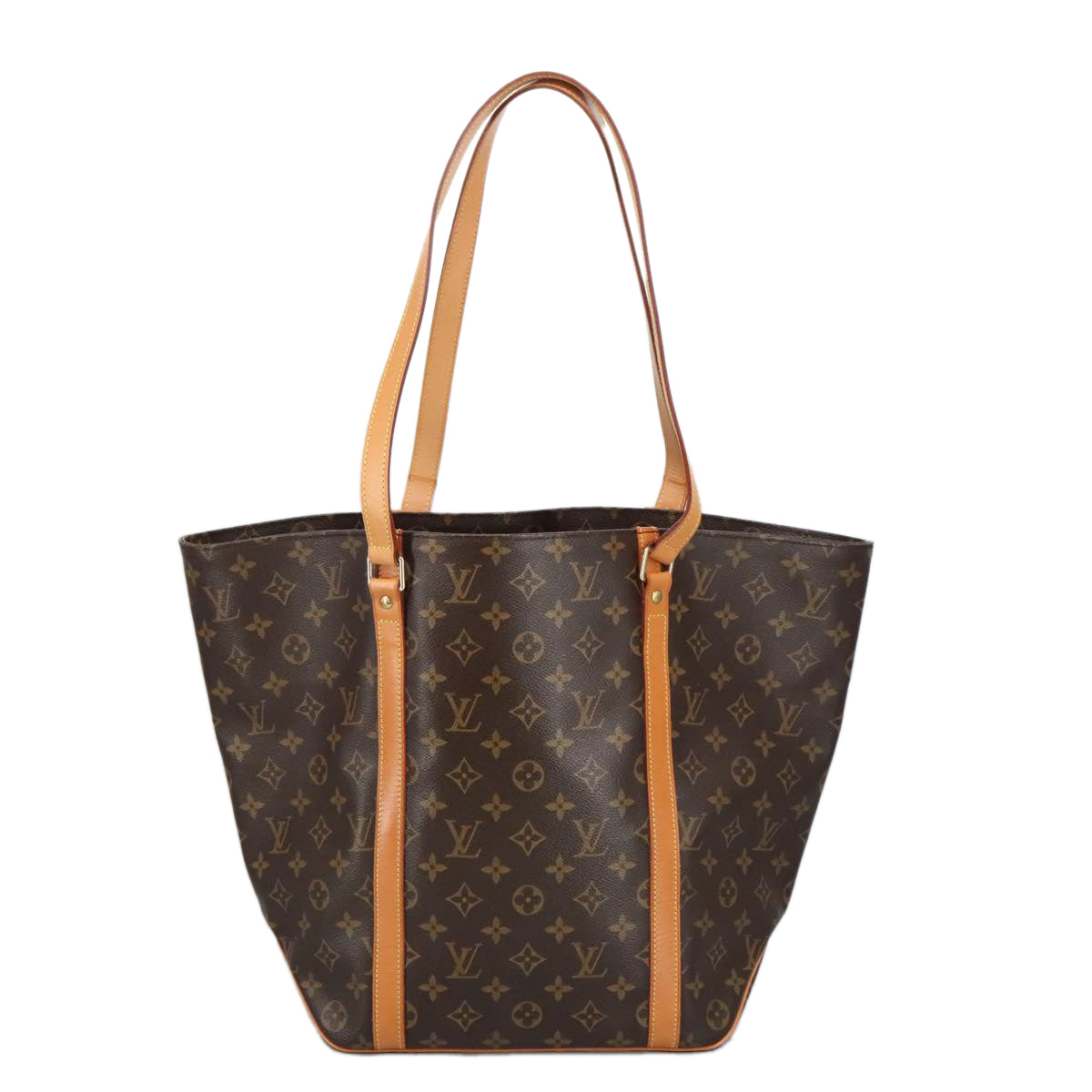 Louis Vuitton Shopping Brown Canvas Tote Bag (Pre-Owned)