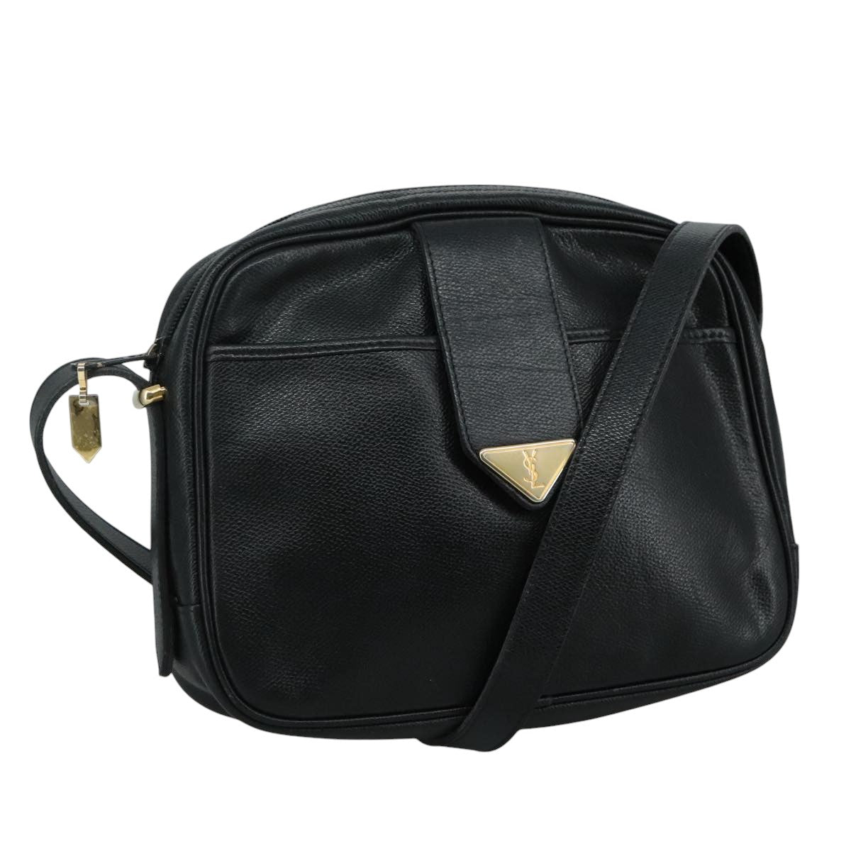 Yves Saint Laurent Black Leather Shoulder Bag (Pre-Owned)