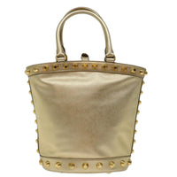 Prada Saffiano Gold Leather Handbag (Authentic Pre-Loved)