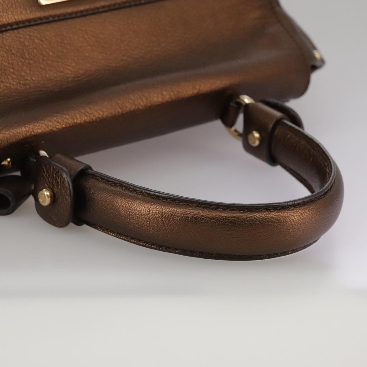 Salvatore Ferragamo Sofia Brown Leather Handbag (Pre-Owned)