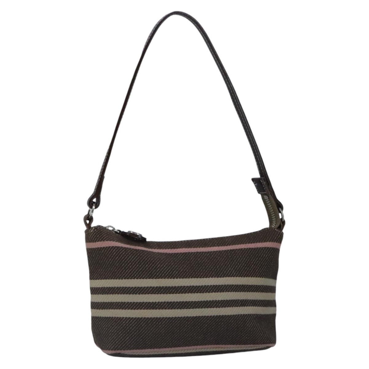 Burberry Blue Label Brown Canvas Shoulder Bag (Pre-Owned)