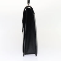 Burberry Black Leather Briefcase Bag (Pre-Owned)