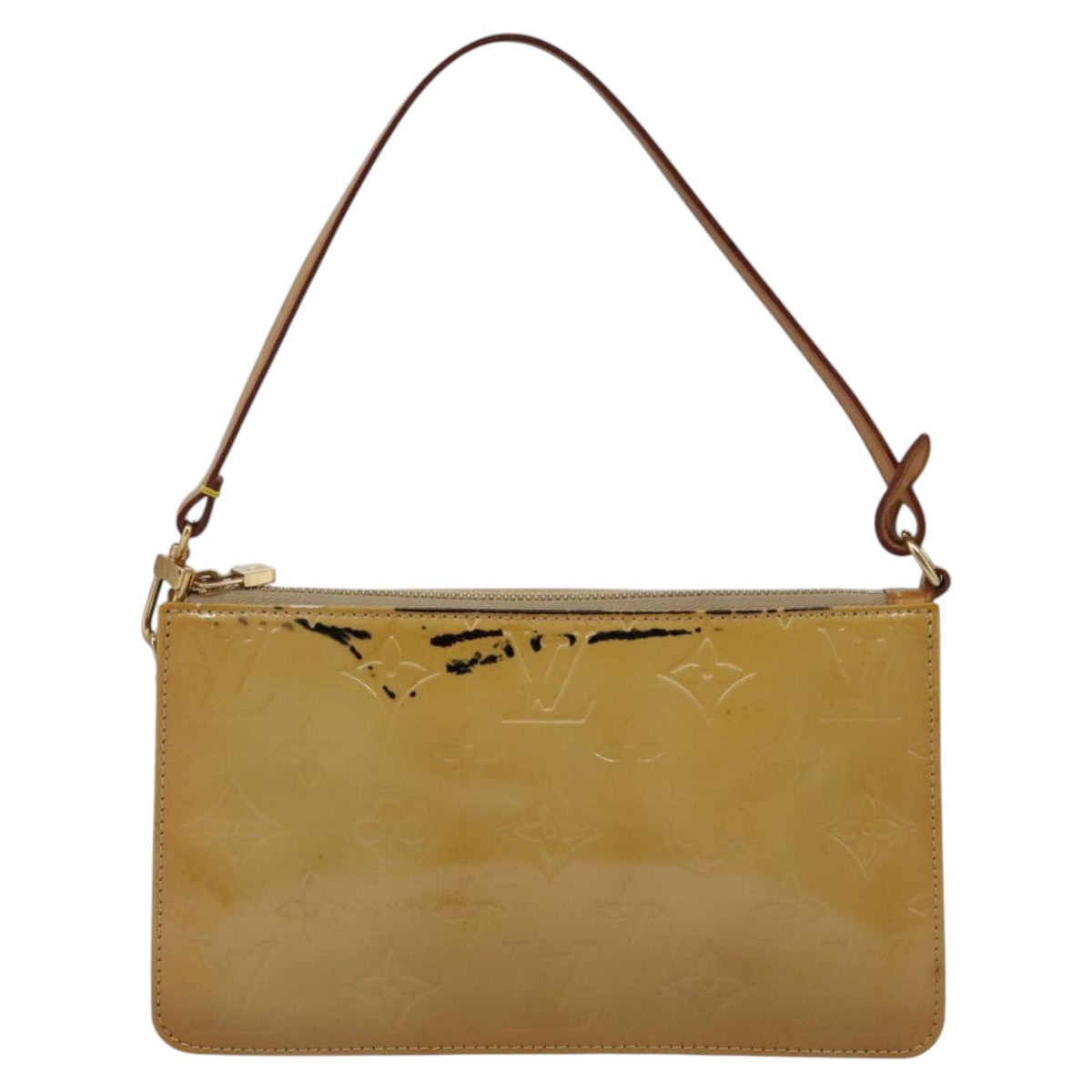 Louis Vuitton Lexington Beige Patent Leather Clutch Bag (Pre-Owned) OS Beige