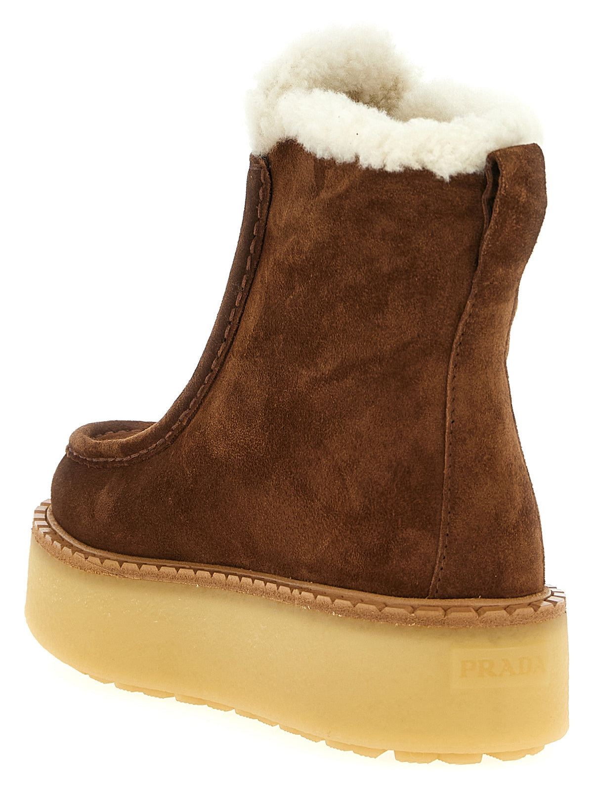 Prada Women Suede Ankle Boots