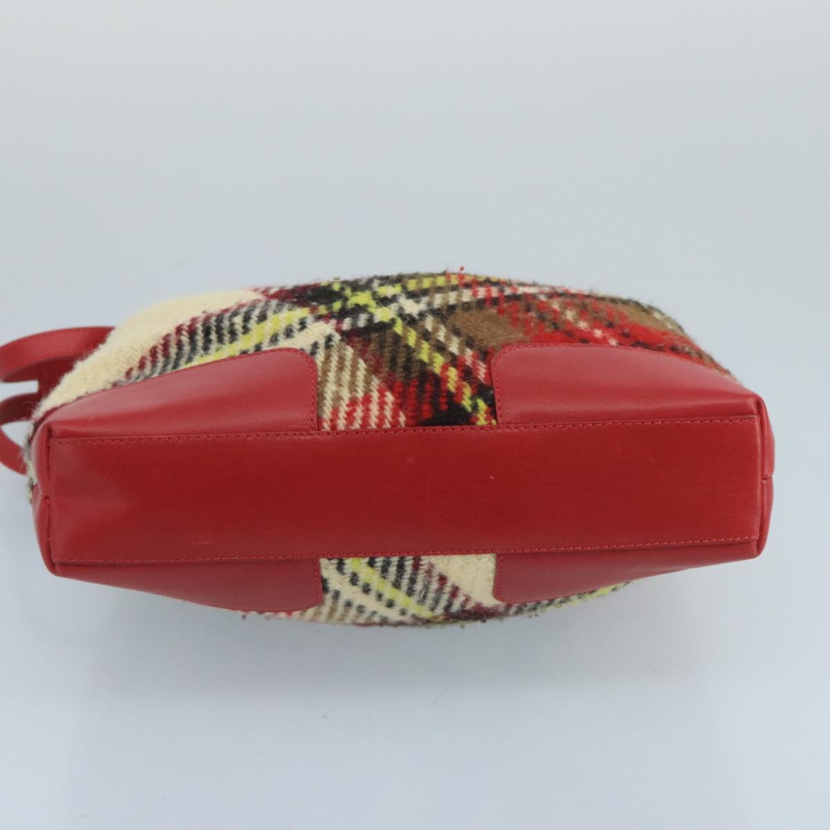 Burberry Beige Wool Shoulder Bag (Pre-Owned)