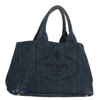 Prada Canapa Blue Denim - Jeans Tote Bag (Pre-Owned) OS Blue