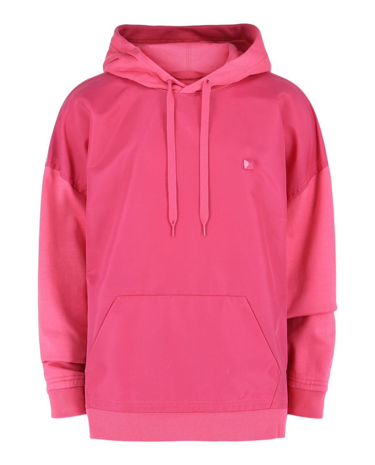 Valentino Valentino Mens Nylon Panel Rockstud Hoodie