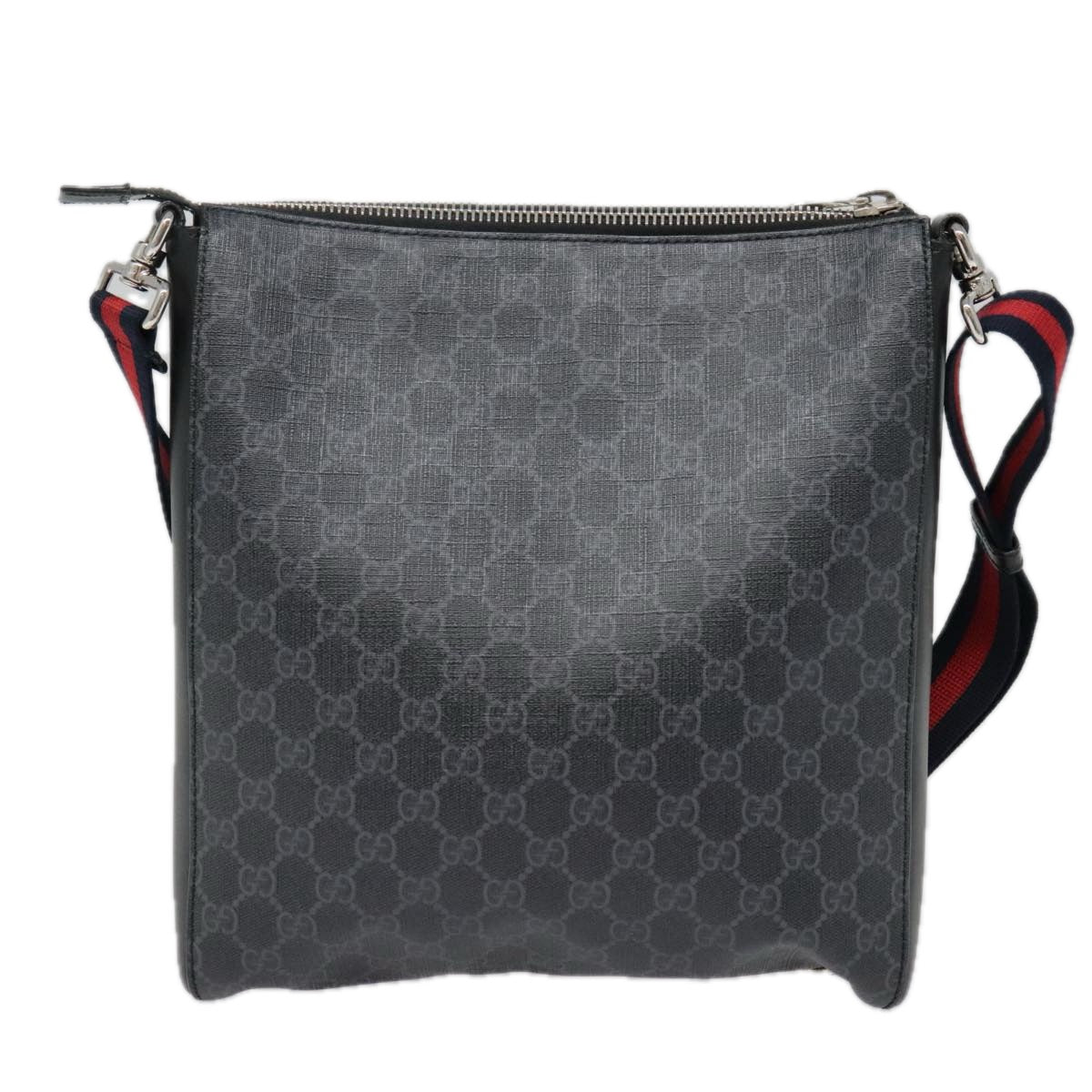 Gucci Jackie Black Canvas Shoulder Bag (Pre-Owned)