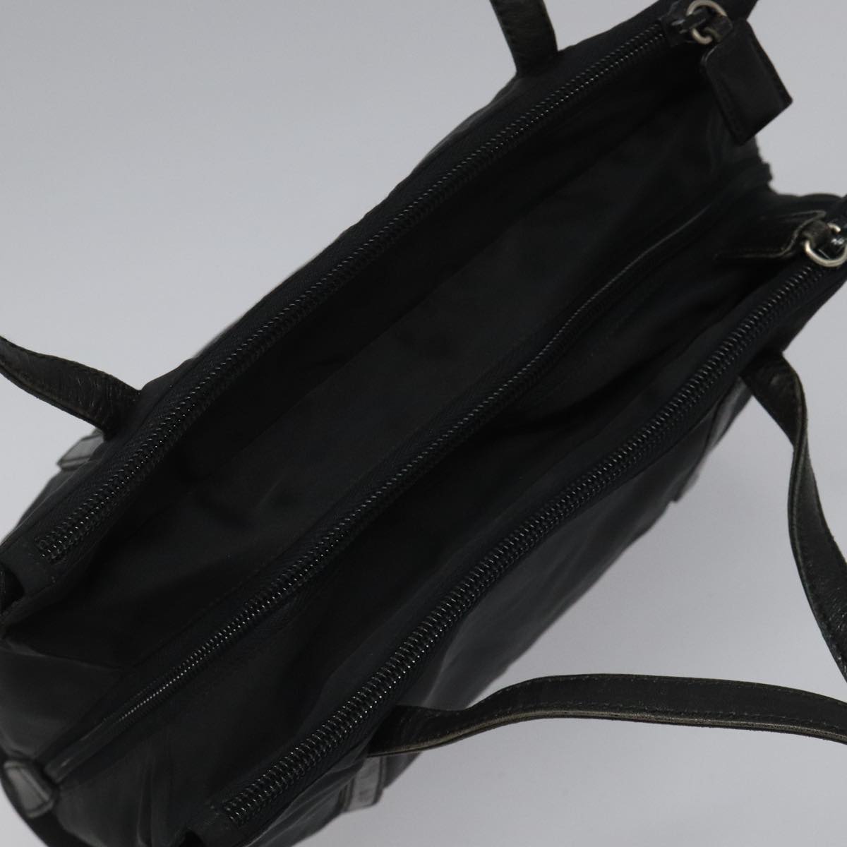 Prada Tessuto Black Synthetic Shoulder Bag (Pre-Owned)