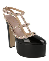 Valentino Valentino Womens Rockstud Cage Platform Pumps