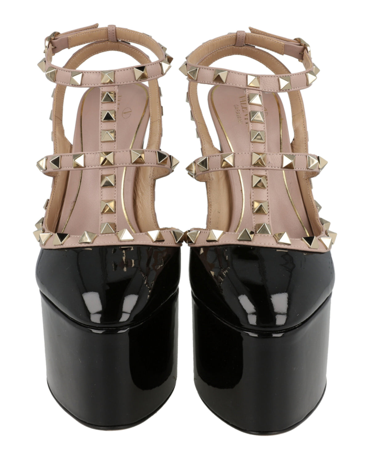 Valentino Valentino Womens Rockstud Cage Platform Pumps