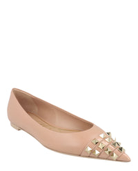 Valentino Valentino Womens Rockstud Alcove Leather Ballet Flats