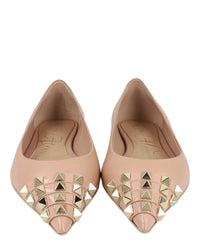 Valentino Valentino Womens Rockstud Alcove Leather Ballet Flats