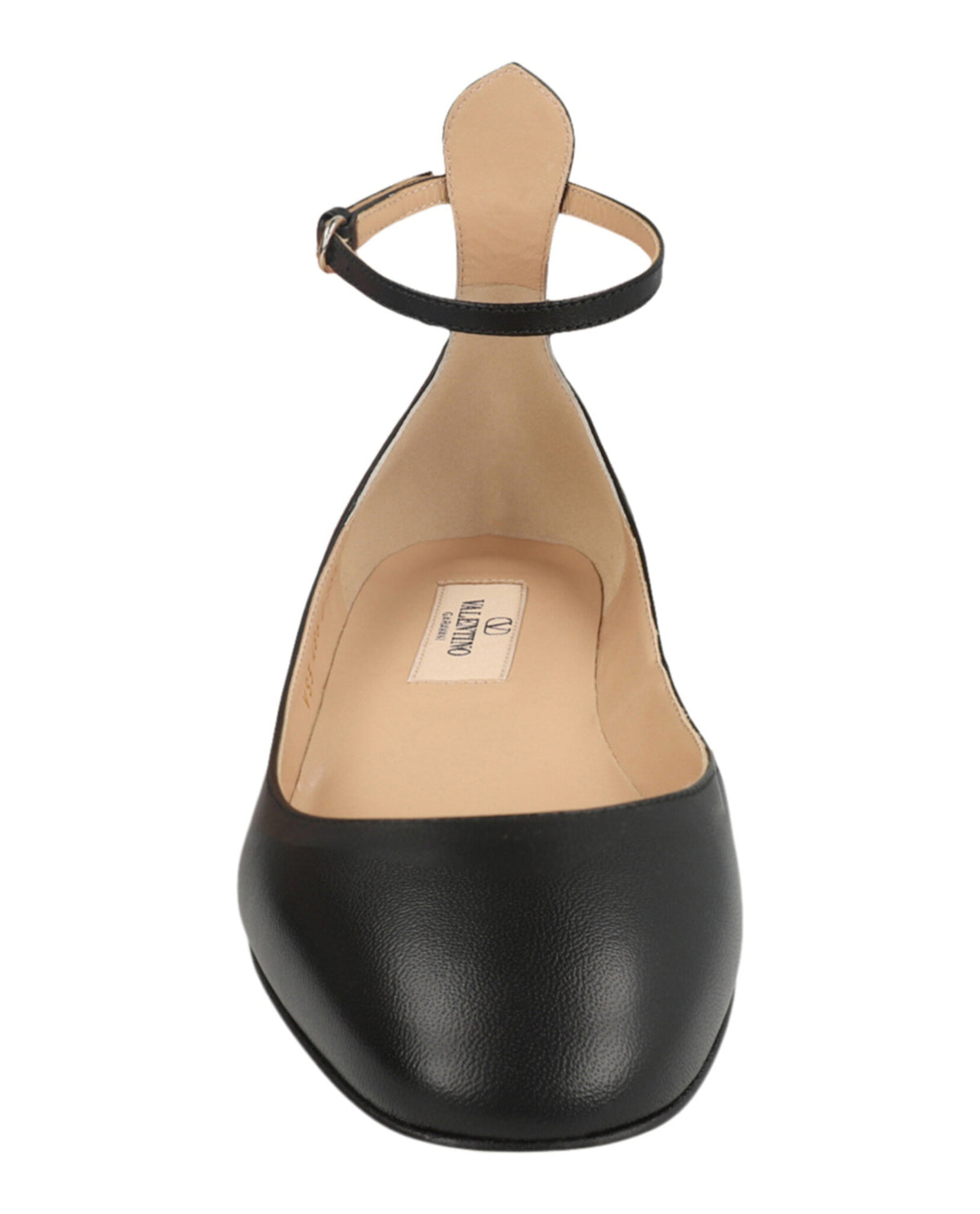 Valentino Valentino Womens Tan-Go Leather Ballet Flats