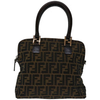 Fendi Zucca Brown Canvas Handbag (Authentic Pre-Loved)