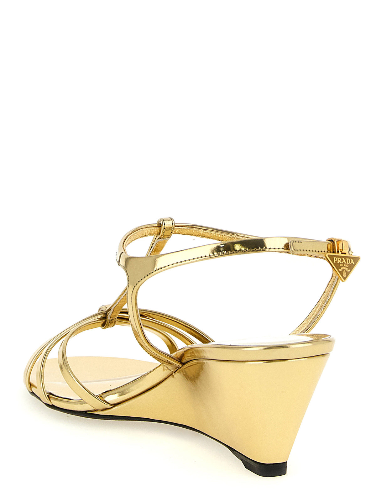 PRADA Prada Women Laminated Leather Sandals