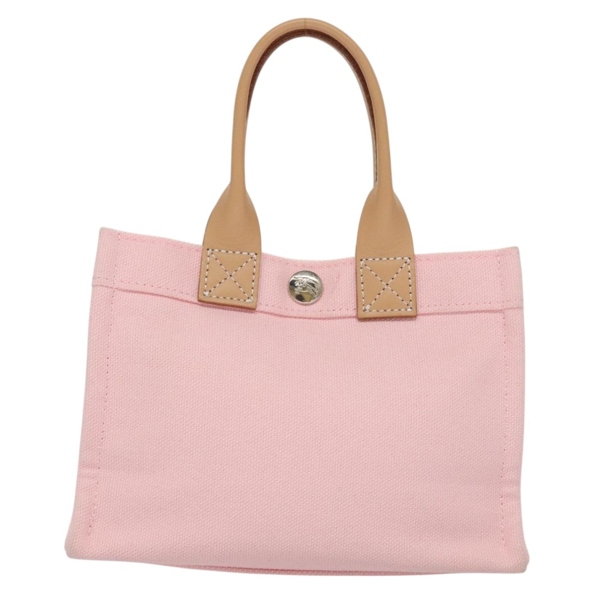 Burberry Blue Label Pink Canvas Handbag (Pre-Owned)